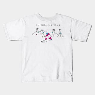 Hockey - Chicks with Sticks Kids T-Shirt